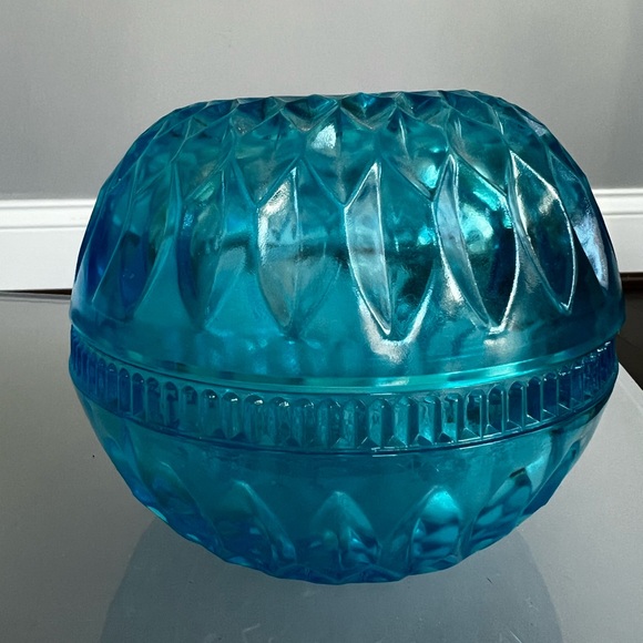 Vintage Indiana Glass Diamond Point Fairy Lamp - Picture 6 of 6